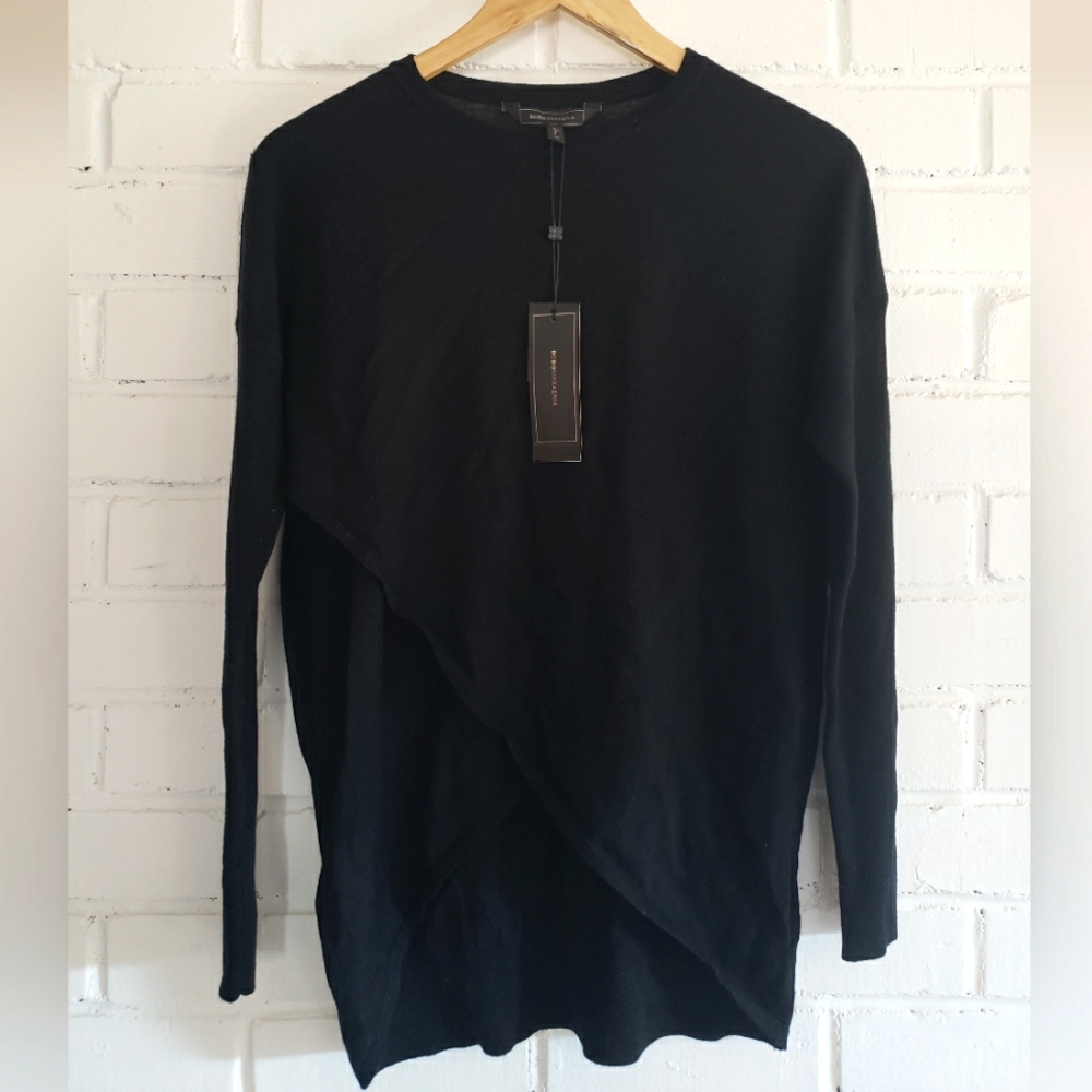NWT BCBGMAXAZRIA Karsyn Merino Wool Sweater